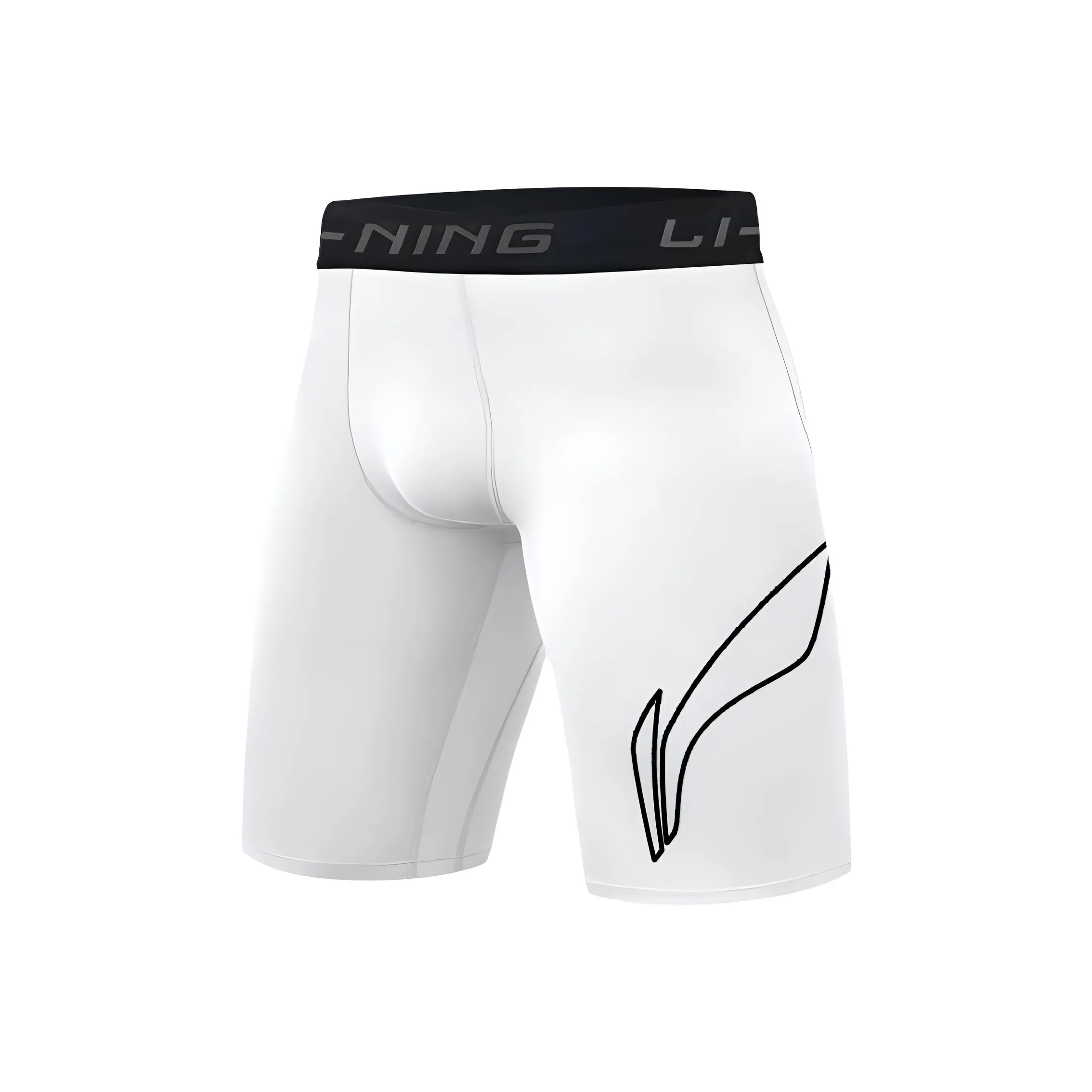 Шорты для спорта с подкладкой мужские белые