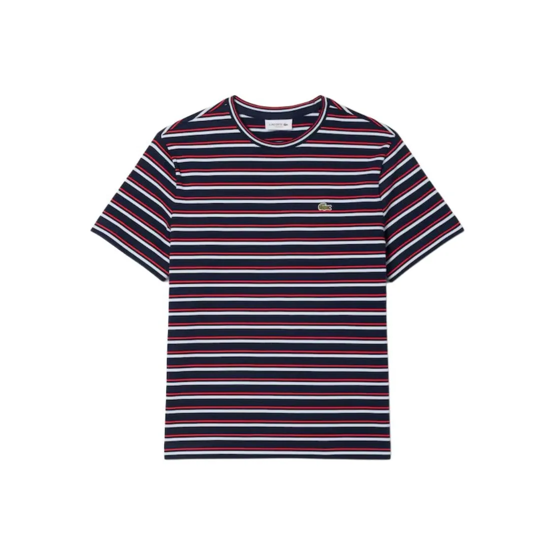 LACOSTE SS25 Regular T Shirt Women's Red White/Dark Blue
