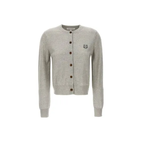 Maison Kitsune Серые Женские Свитеры