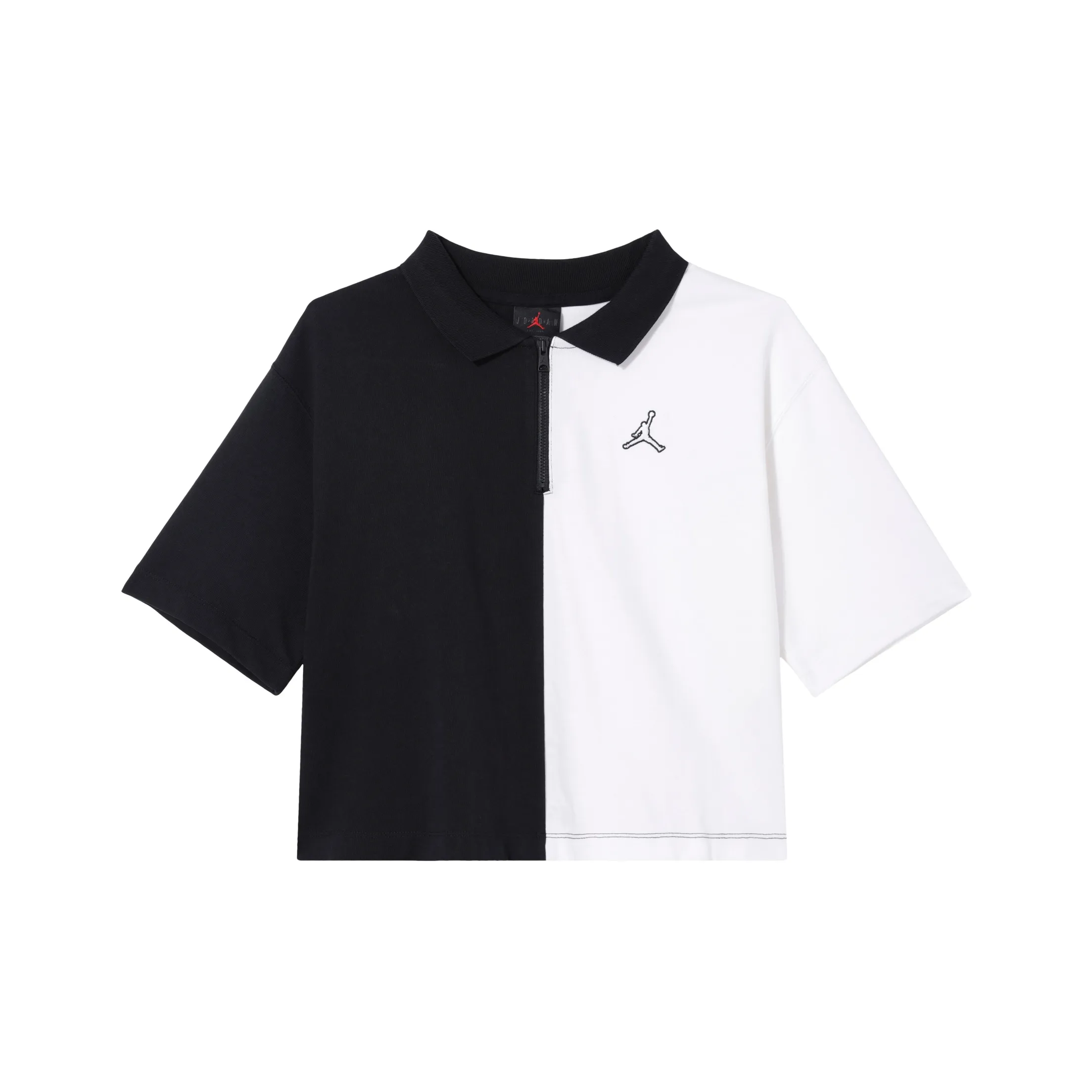 Jordan Drop Shoulder Sleeve T-Shirt Women's Black White