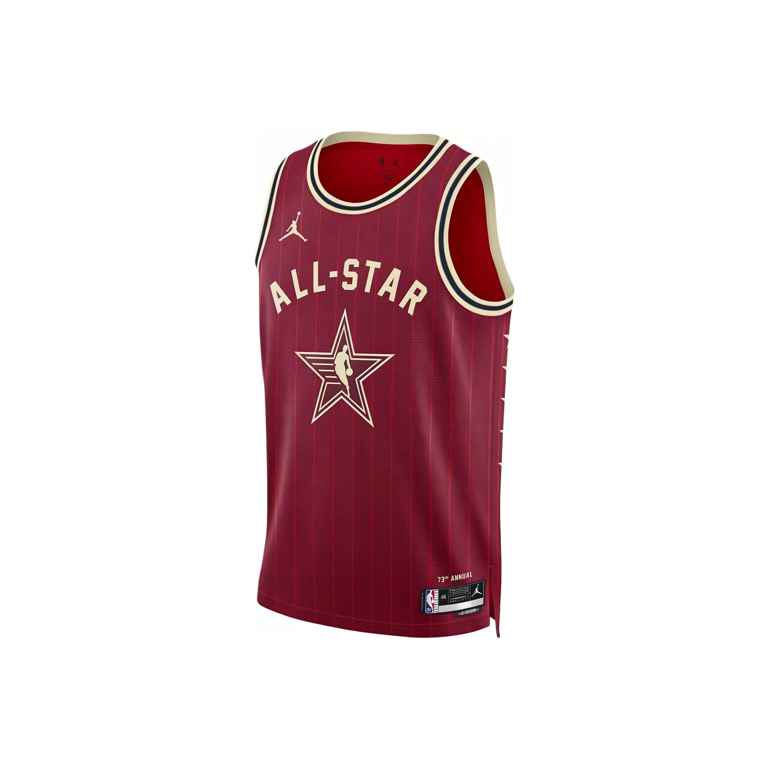 Джордан X NBA SS24 2024 All Star Weekend Dri Fit Swingman Джерси Баскетбол Джерси Мужской Красный