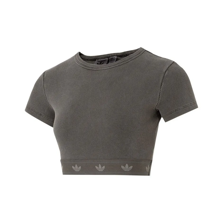 Adidas Originals Топ SS25 T Рубашка Женская Черная