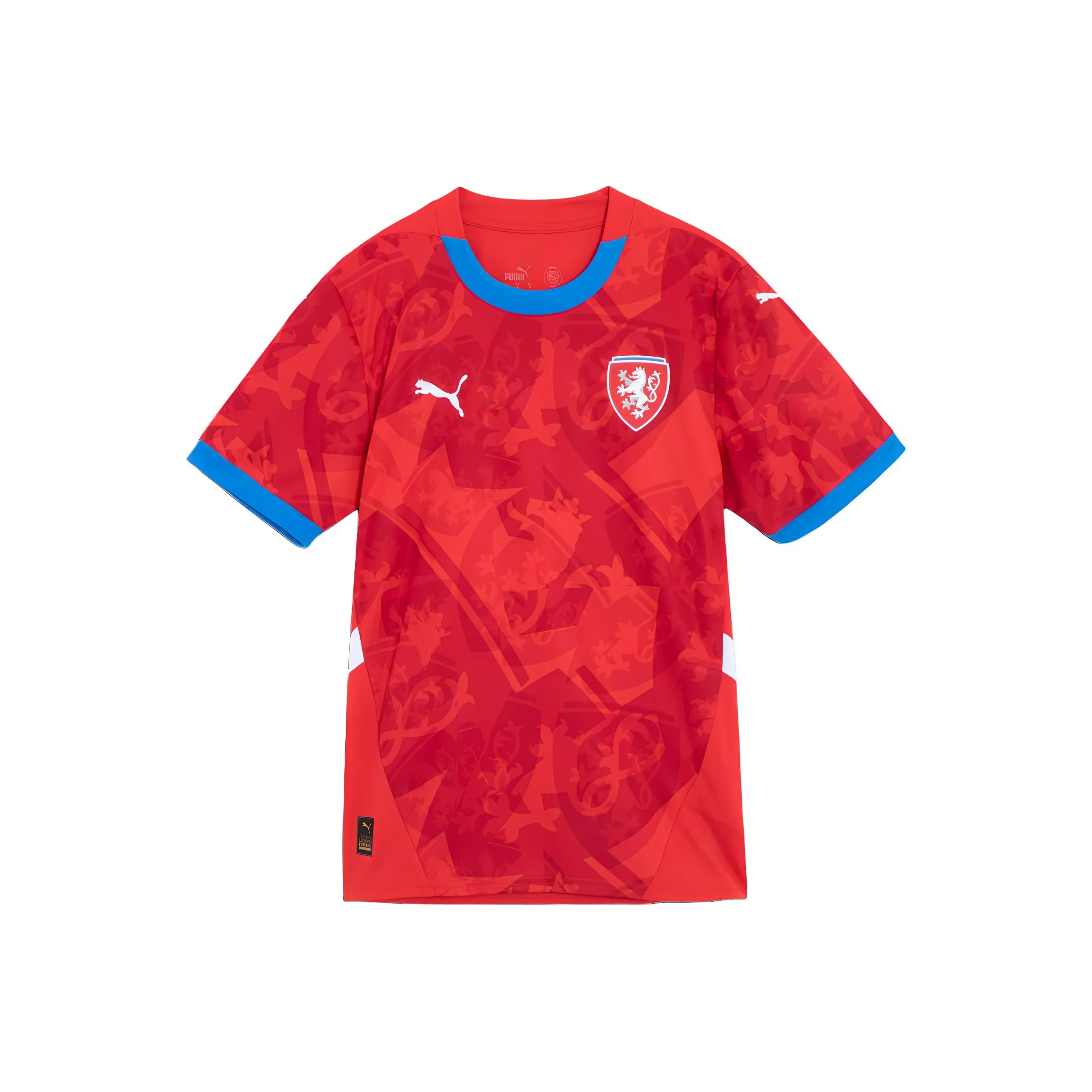 PUMA Czech Republic Football Футбол Джерси Мужской Красный Прочный Красный