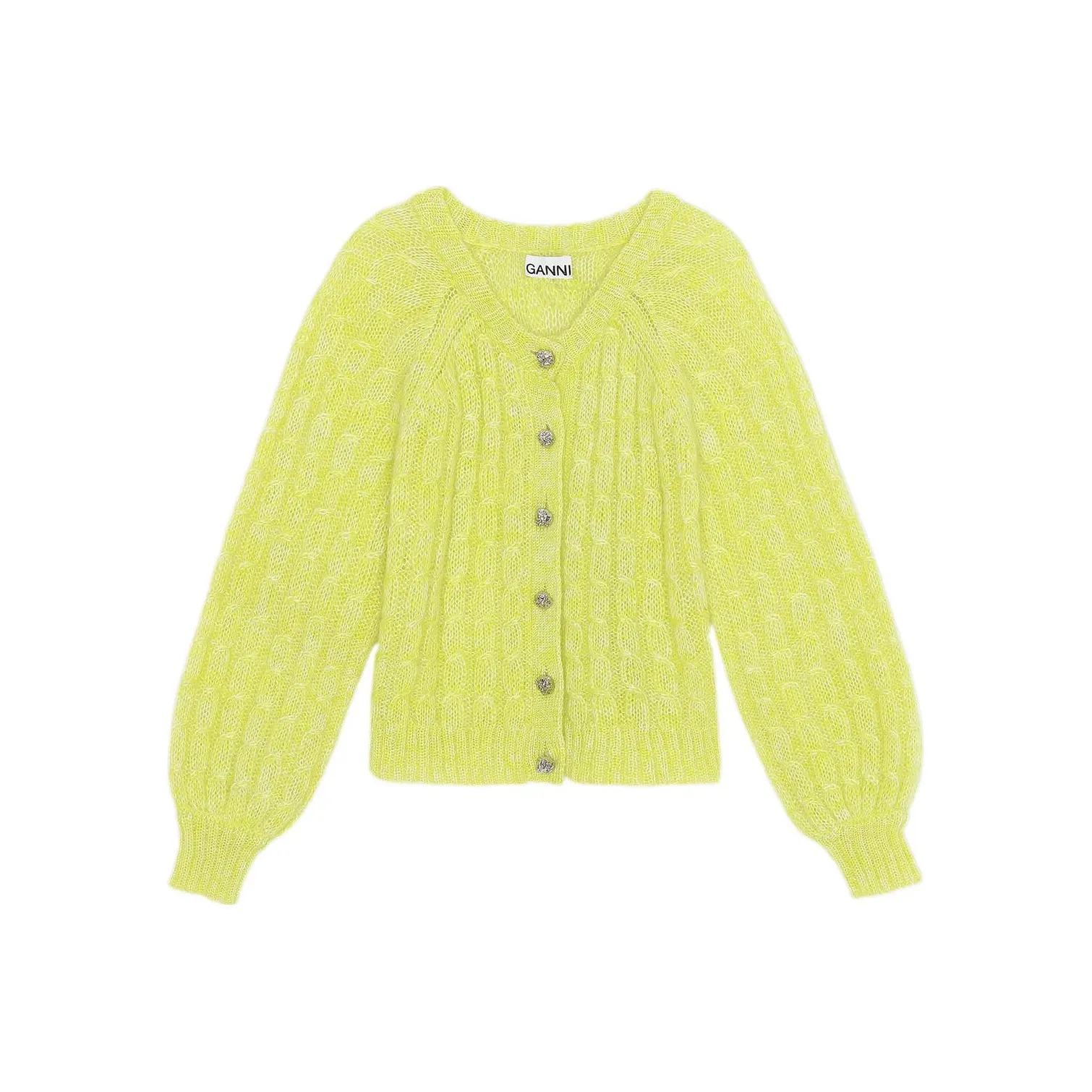 GANNI Свободный крой Свитер Женский Желтый