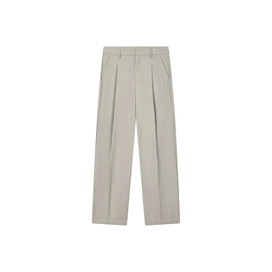 FILA LifestyleFILA MILANO Italy Version Luxury Style Sports Collection Casual Pants Men's Taupe Dark Gray