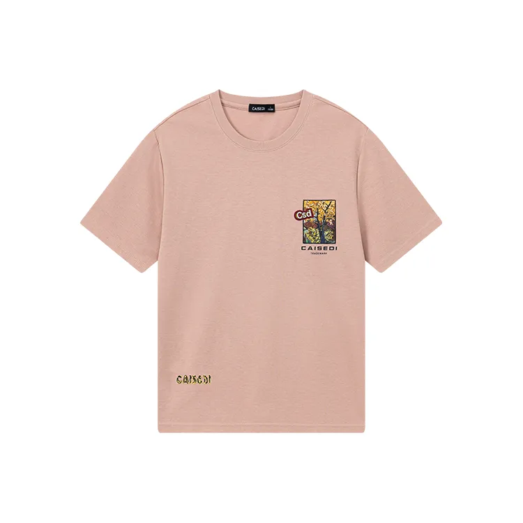 CAISEDI T Shirts Men Pink