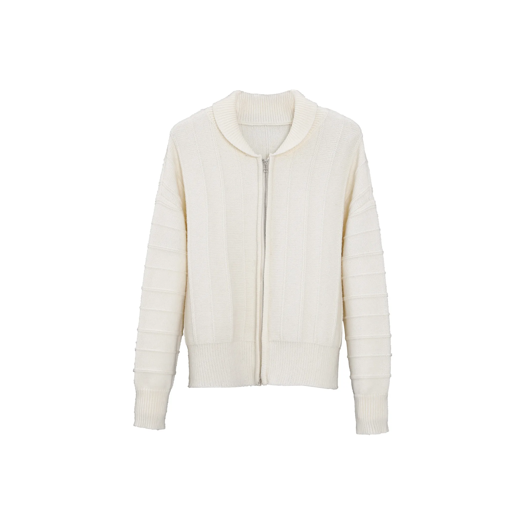 Fstudio Cardigan Sweater Coat Women's White