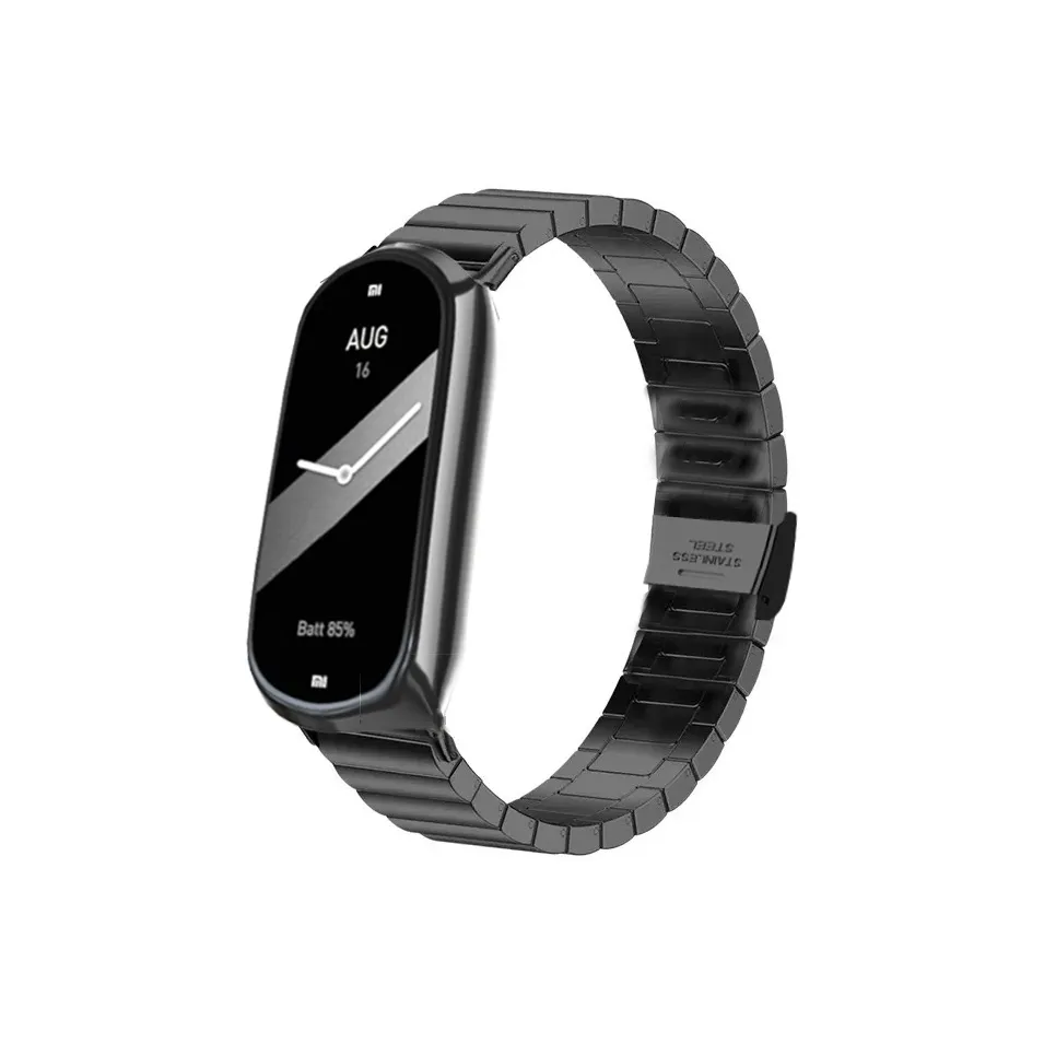 MUZHITIANKONG Strap Xiaomi Compatibility Metal Compatibility With Xiaomi Smart Band 19CM
