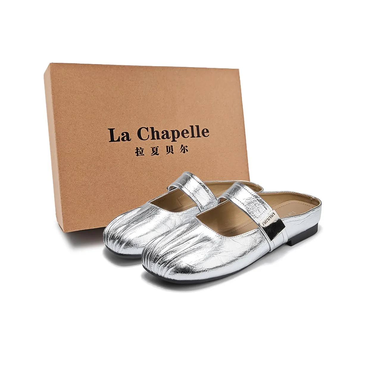 La Chapelle Устойчивый к истиранию противоскользящий антибактериальный домашний слип для женщин серебряный