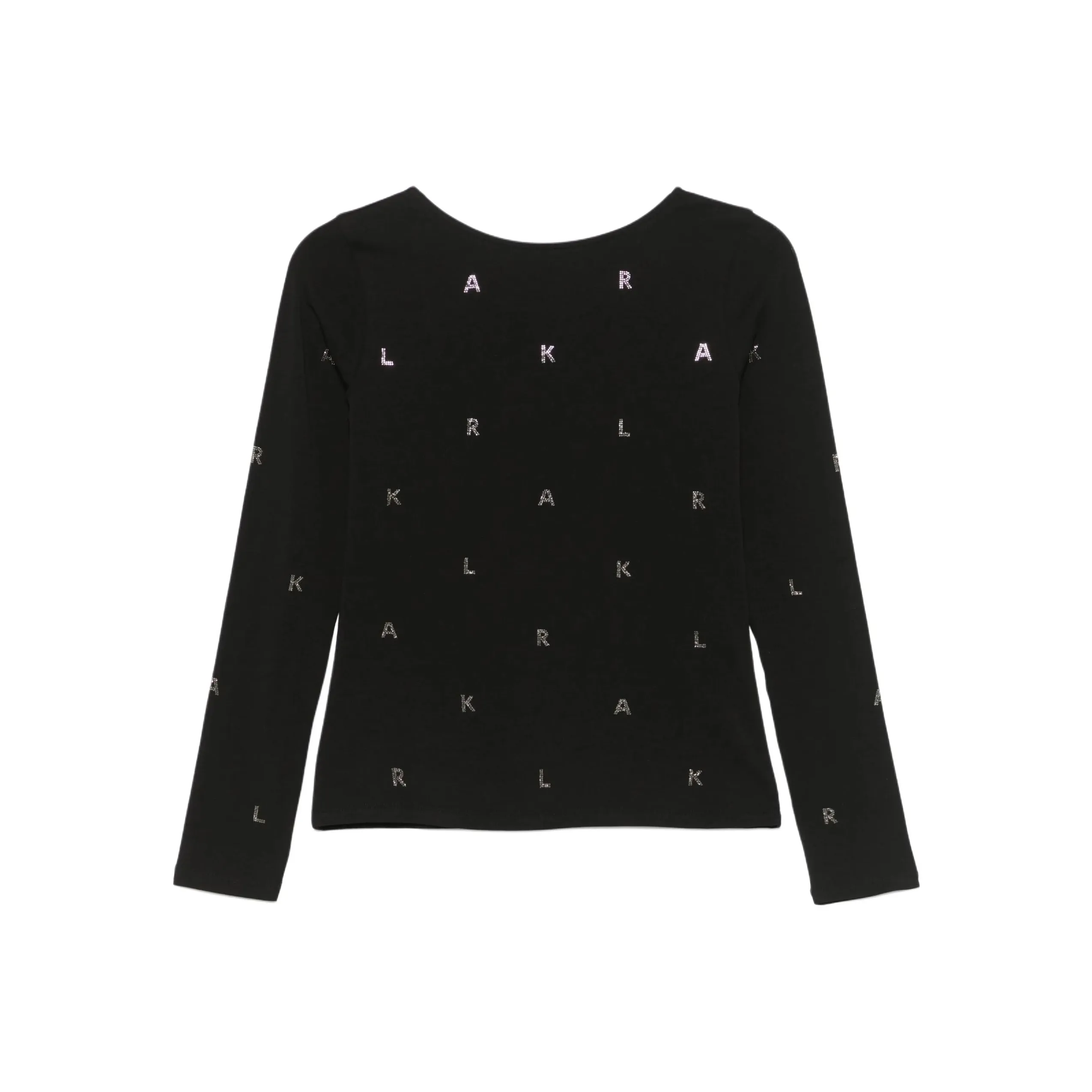 Karl Lagerfeld Rhinestone logo T shirt