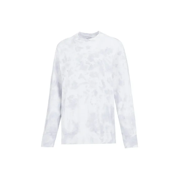 Nike T-рубашка с рукавом женская светло-фиолетовая с эффектом спущенного плеча