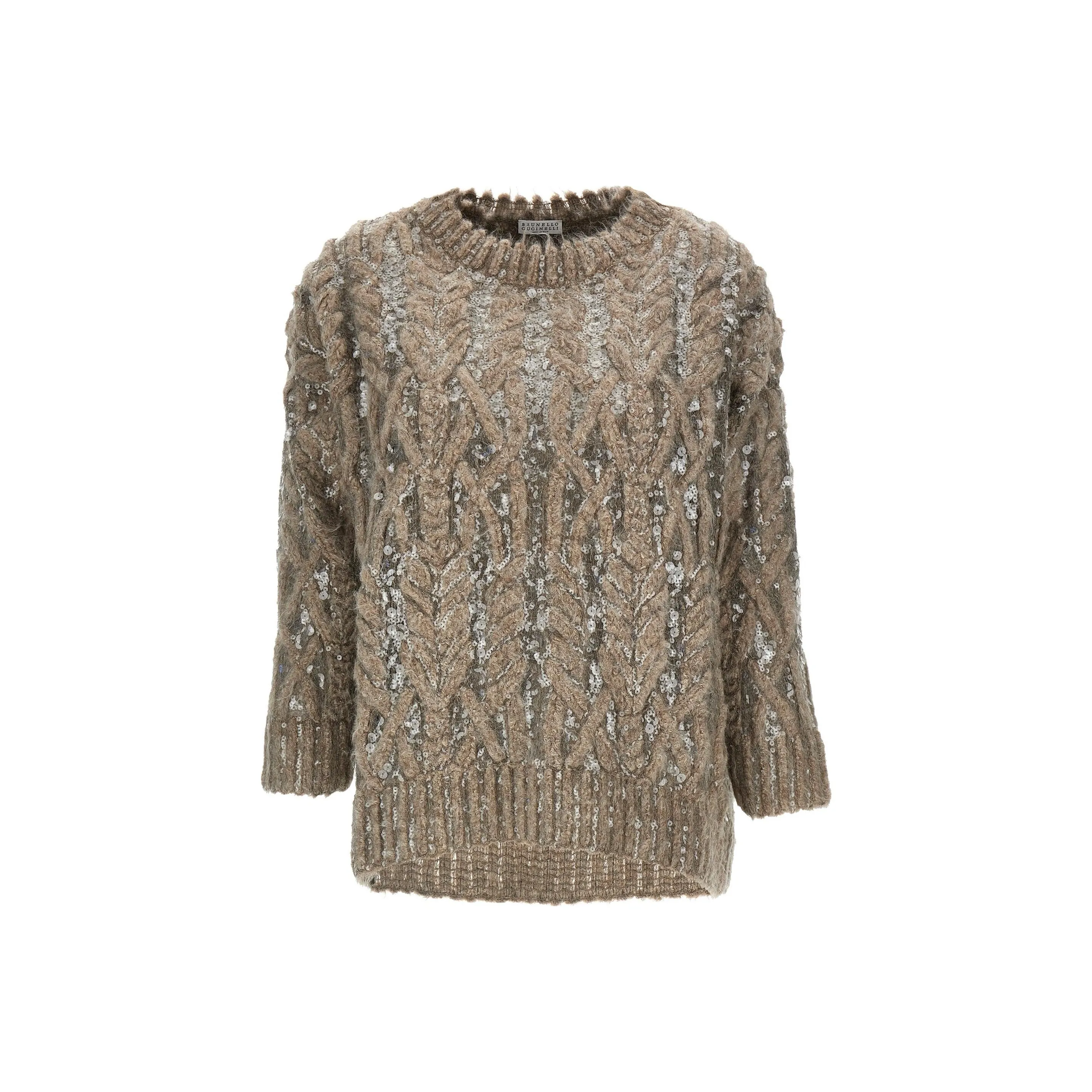 Brunello Cucinelli Sequin Embellished Knitted Sweater