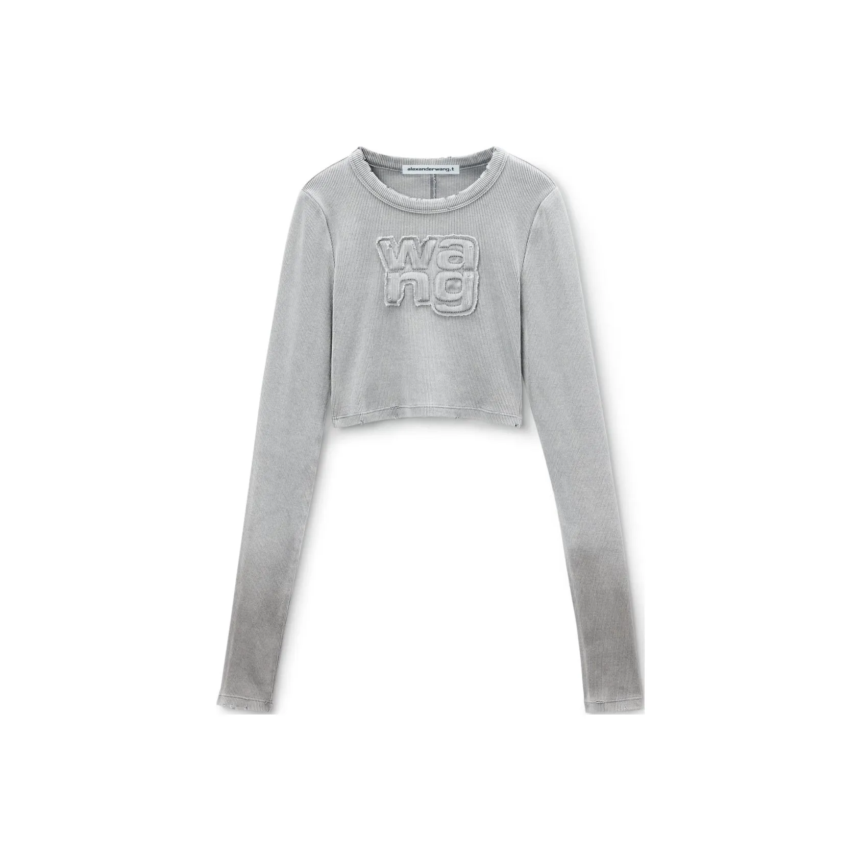 Alexander Wang Cropped Long Sleeve Top