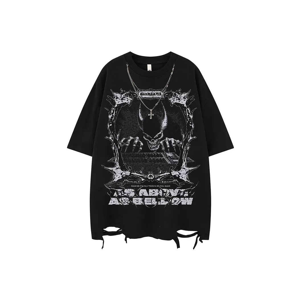 BEAR UNION Рукав с оборванным плечом T-рубашка Унисекс