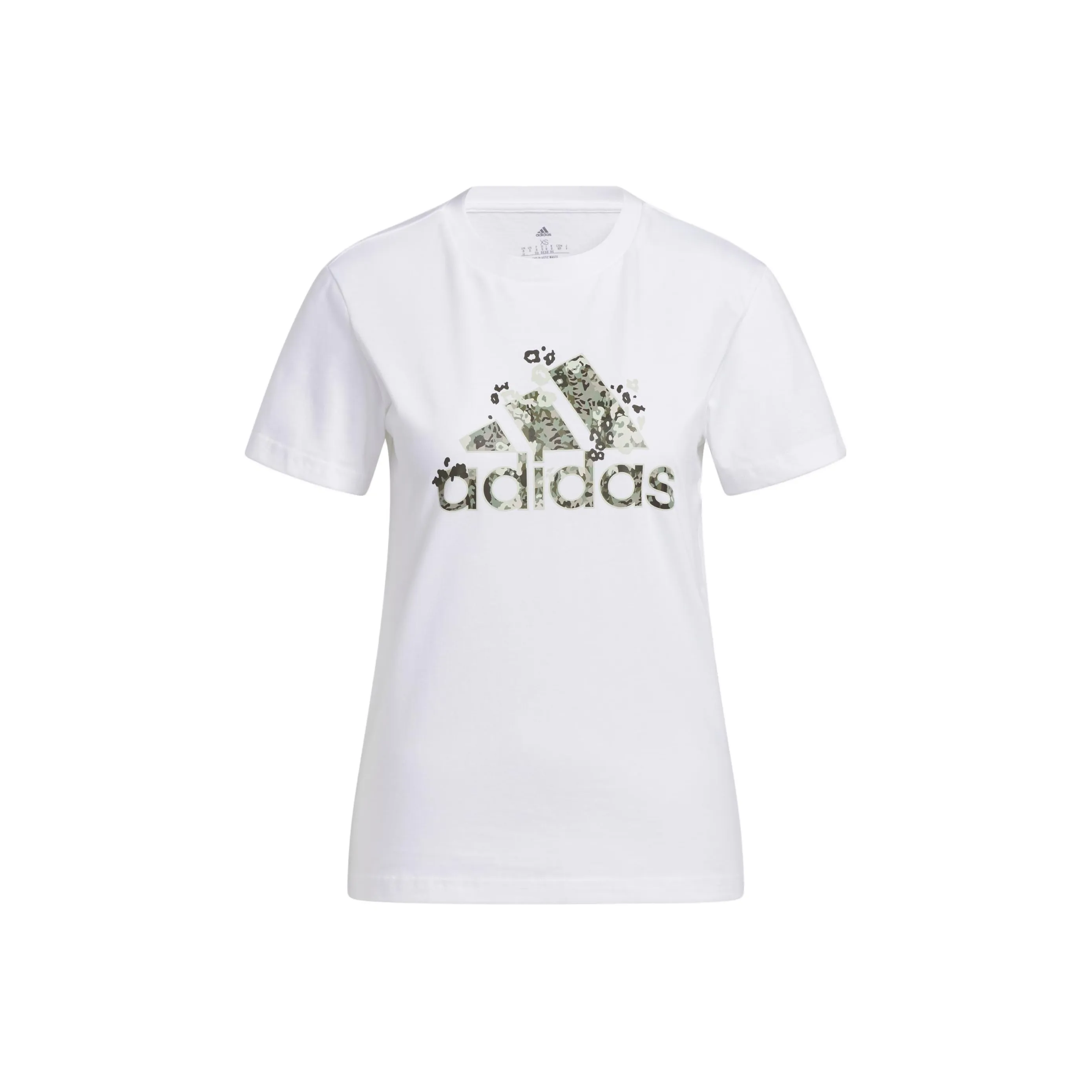 adidas Floral Badge Of Sport Graphic T-Shirt White