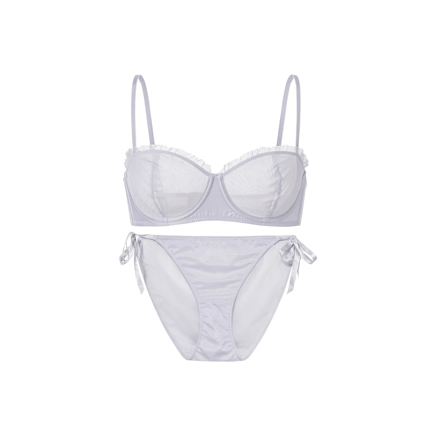 FREELASS Комплект нижнего белья Женское Сияющий серебристый