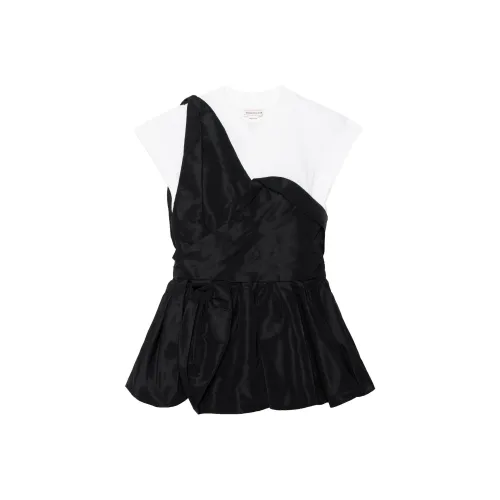 Alexander McQueen Черные/Белые Женские Футболки