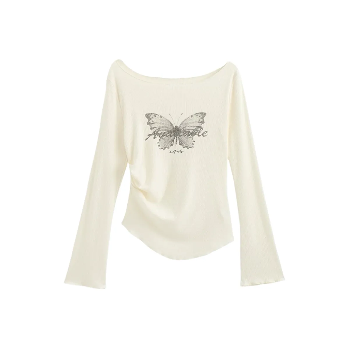 ONEPASS Базовый слой Стандартный Длинный рукав Т-рубашка Женская