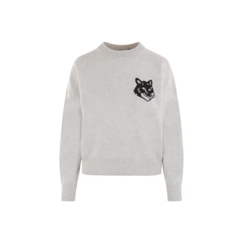 Maison Kitsune Серые Женские Свитеры