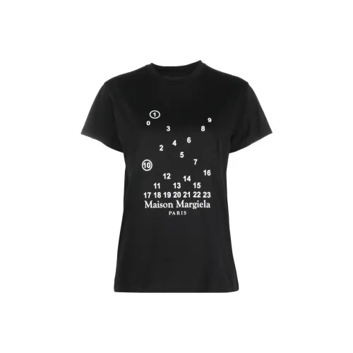 Maison Margiela Черные Женские Т-рубашки