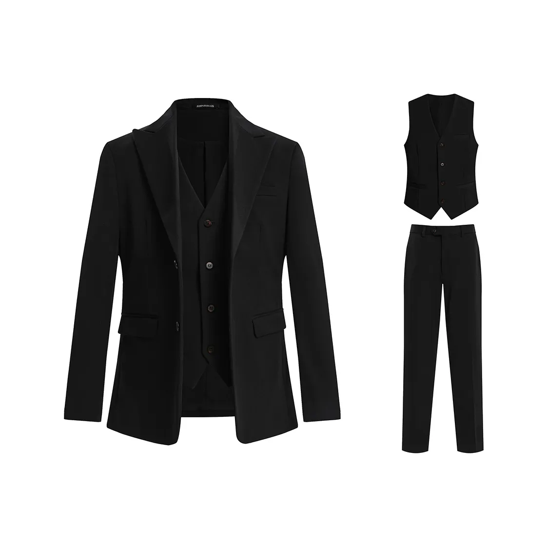 JOHNHOLLIS Бизнес-костюм унисекс комплект из 3 предметов