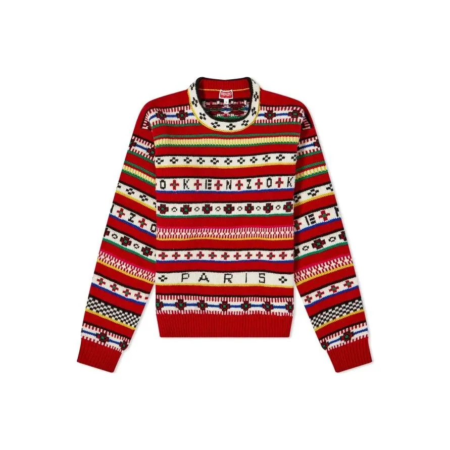 KENZO Fair Isle Jacquard Knitted Jumper