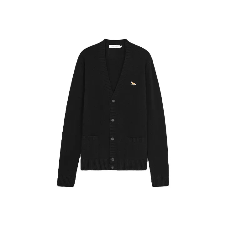 Maison Kitsuné V Neck Knitted Cardigan