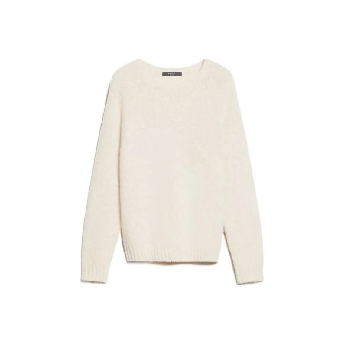 WEEKEND MaxMara Ghiacci Коллекция Альпака And Хлопок Свитер Женская Белая