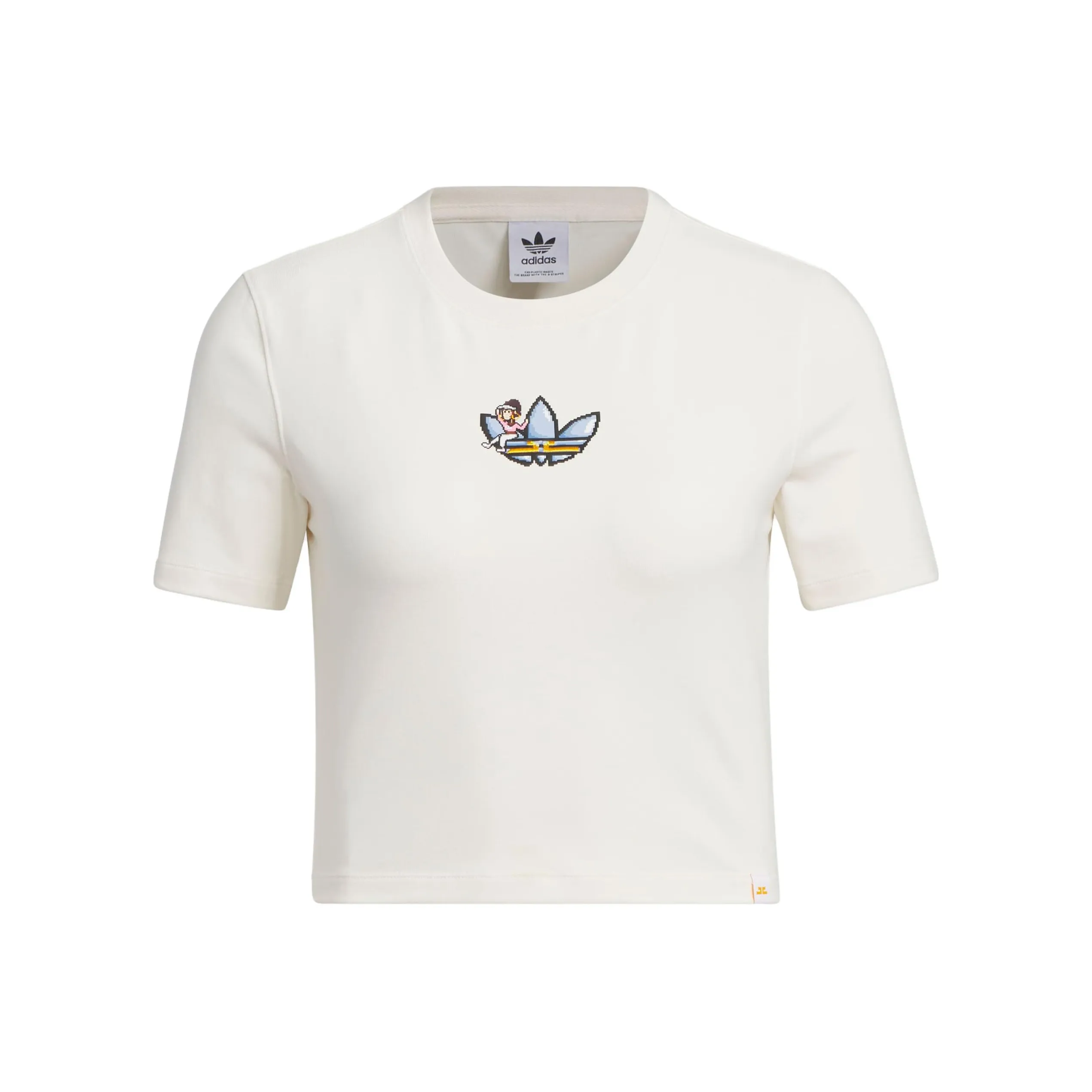 Adidas Originals Monkey Kingdom Crop Tops Women's Pink White