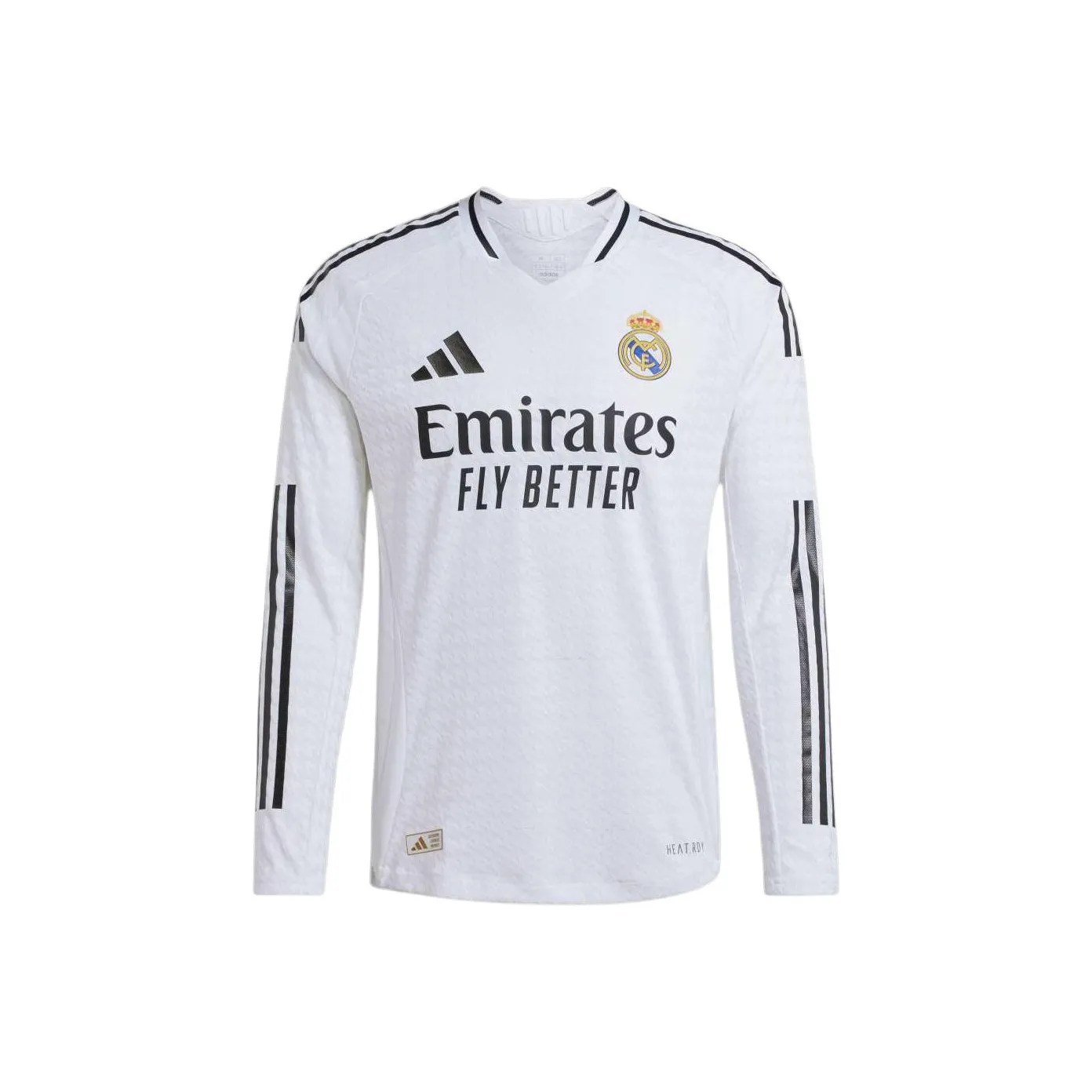 Adidas Free Shipping With AdiClub Real Madrid 24/25 Long Sleeve Home Authentic Jersey
