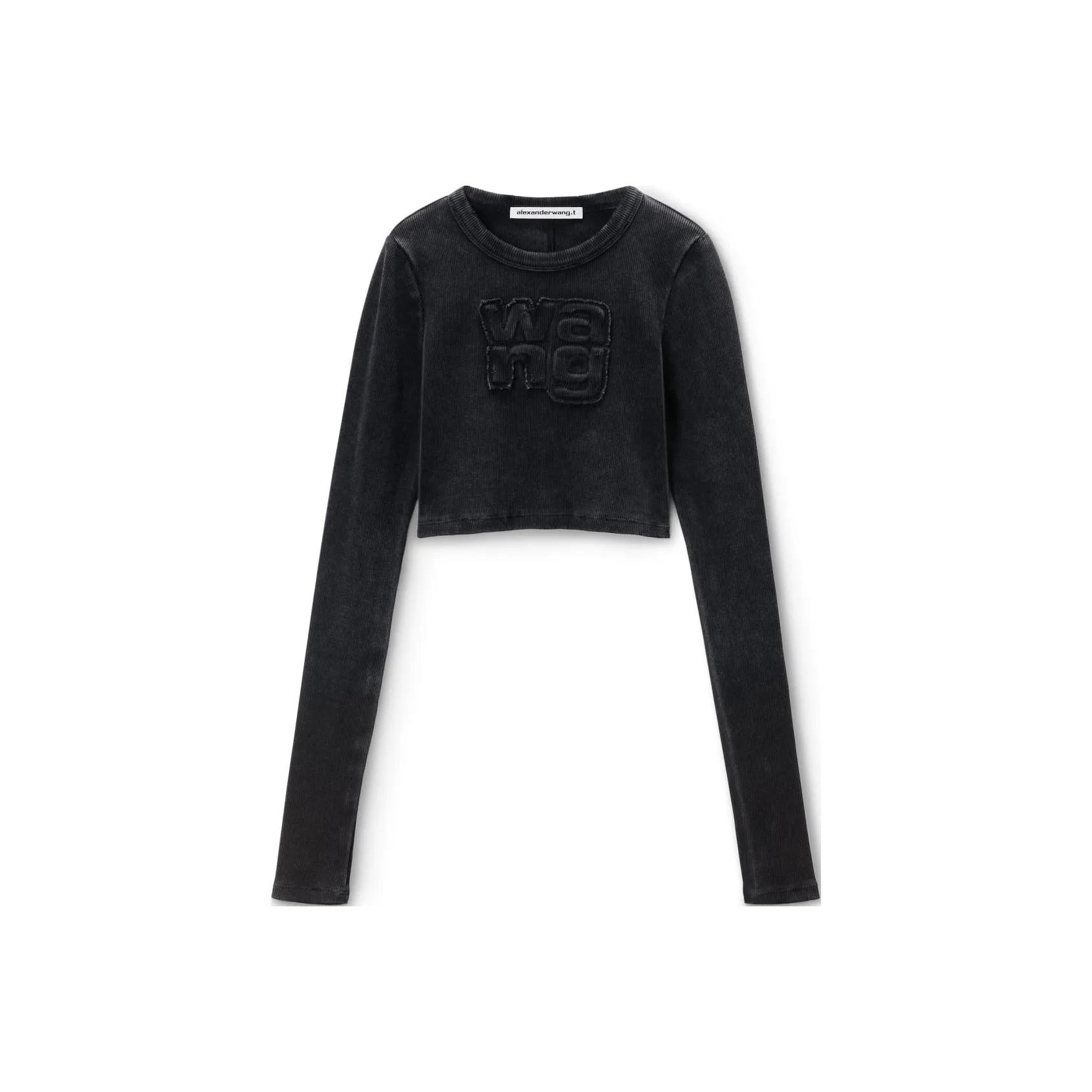 Alexander Wang Cropped Long Sleeve Top