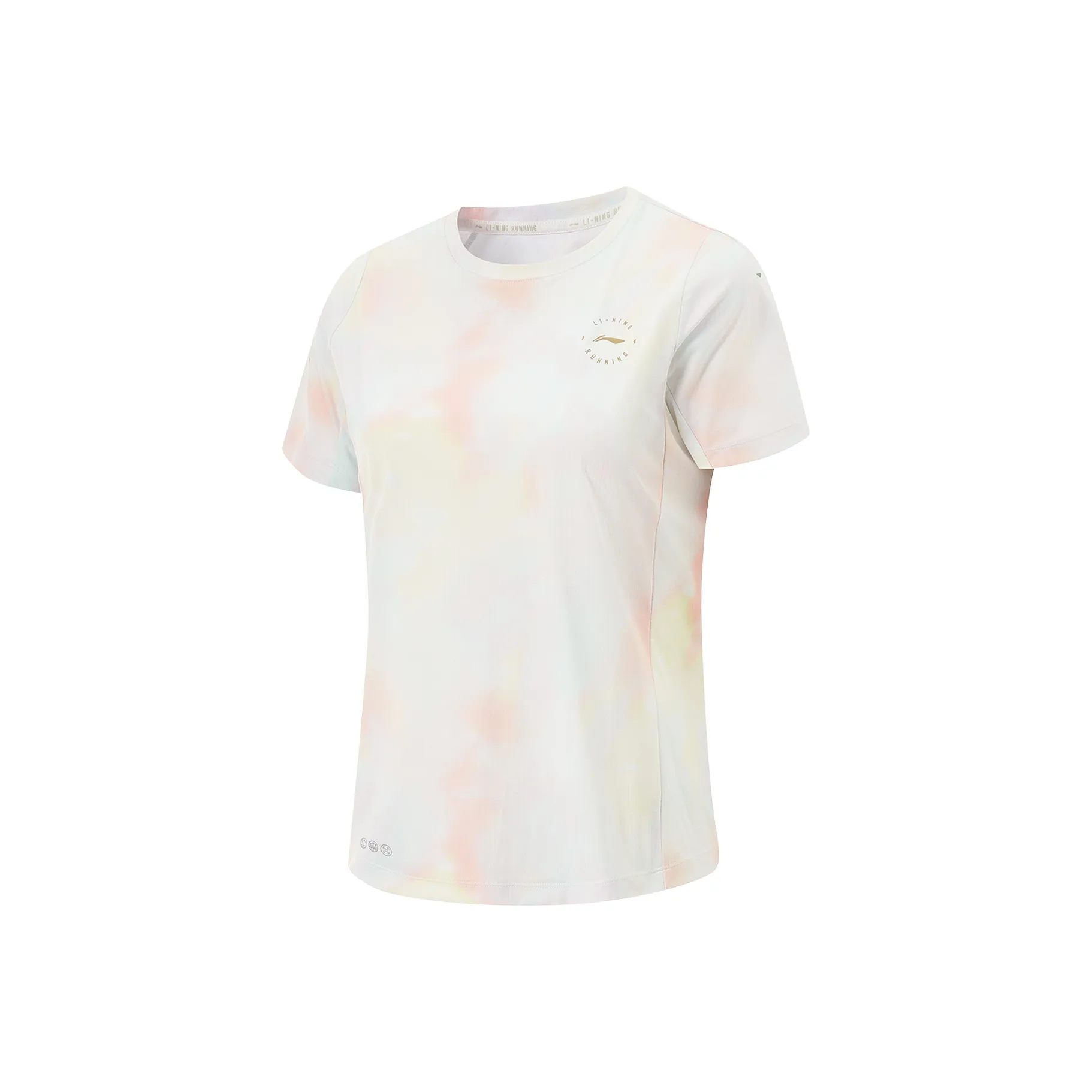LiNing Running Collection T-Shirt Women's Pale Yellow/Chamomile Yellow/Full Pink Coverage