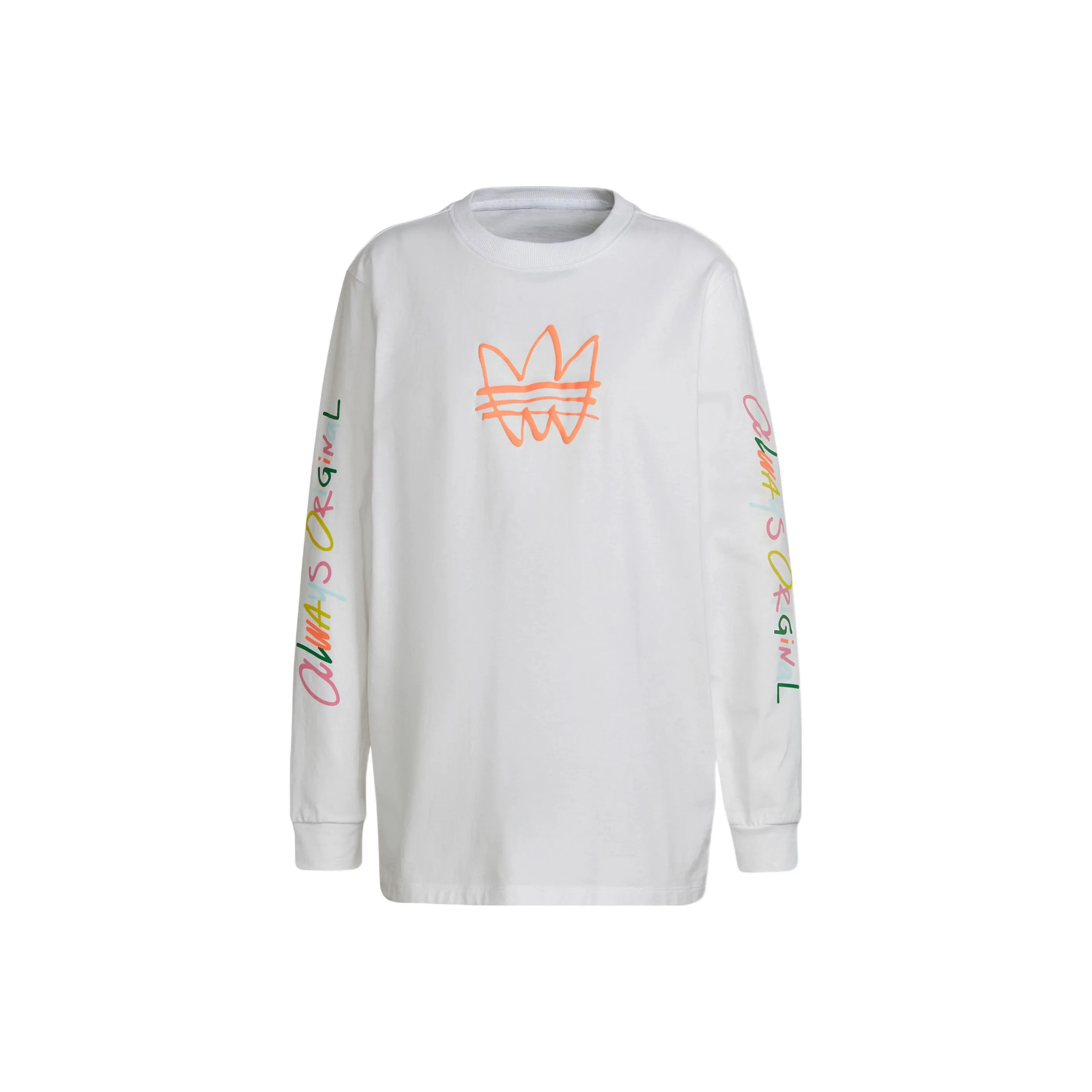 Adidas Originals GRAPHIC LS TEE T Shirt Women's White