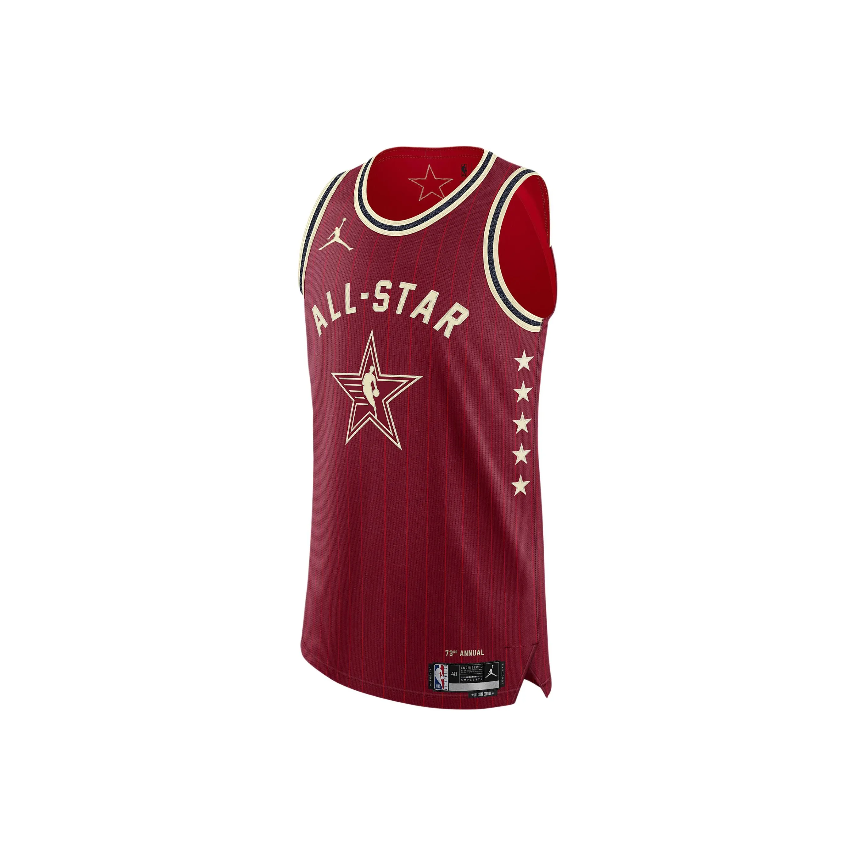Jordan Basketball Jerseys LEBRON James Size 23 2024 All-Star Player Edition Men's Deep Red
