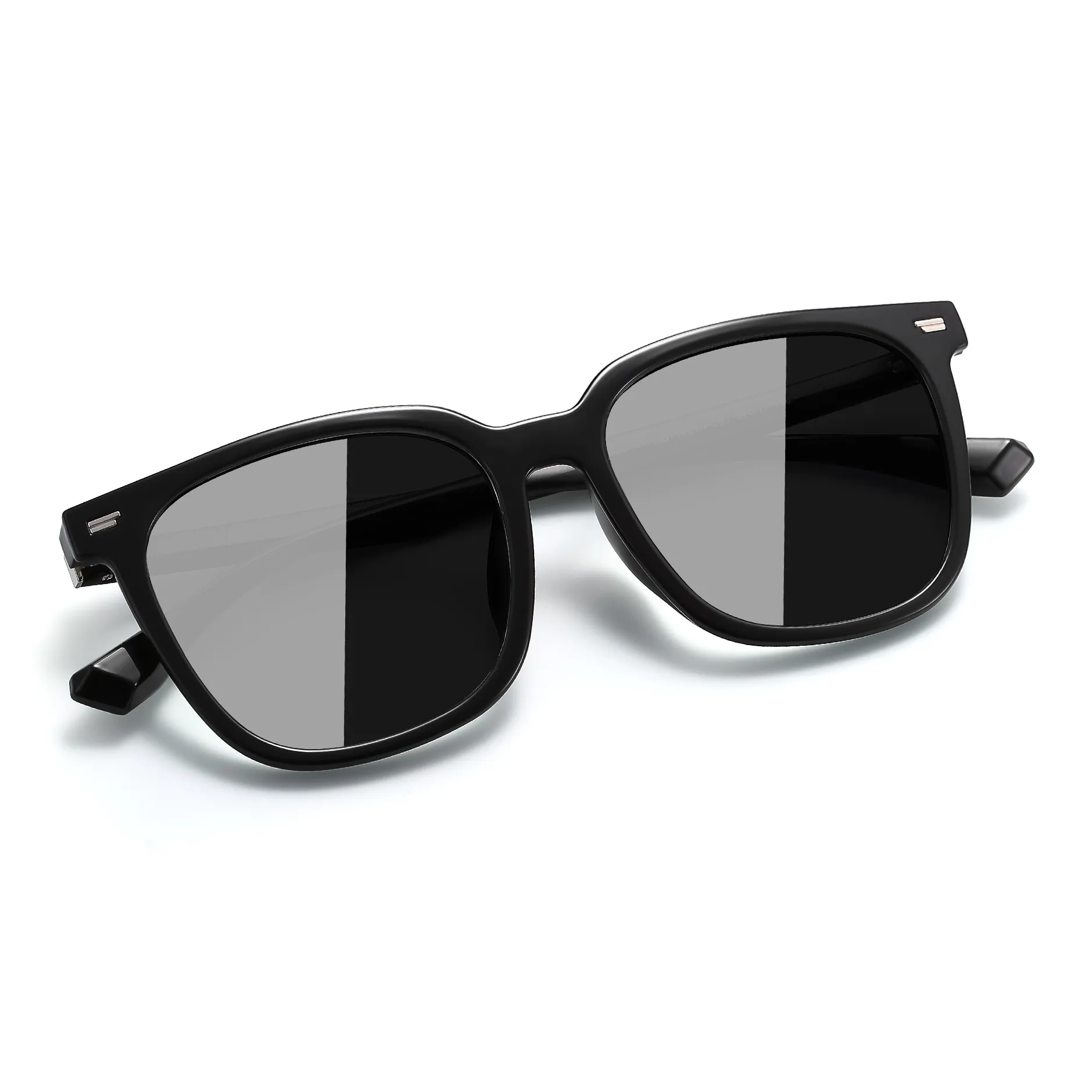 PULAIS Square Sunglasses Unisex Black