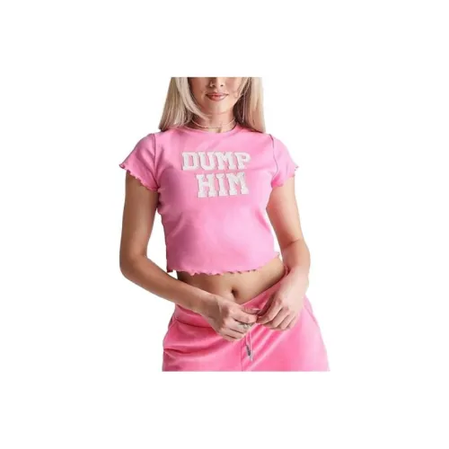 JUICY COUTURE Розовый Женские Короткие Топы