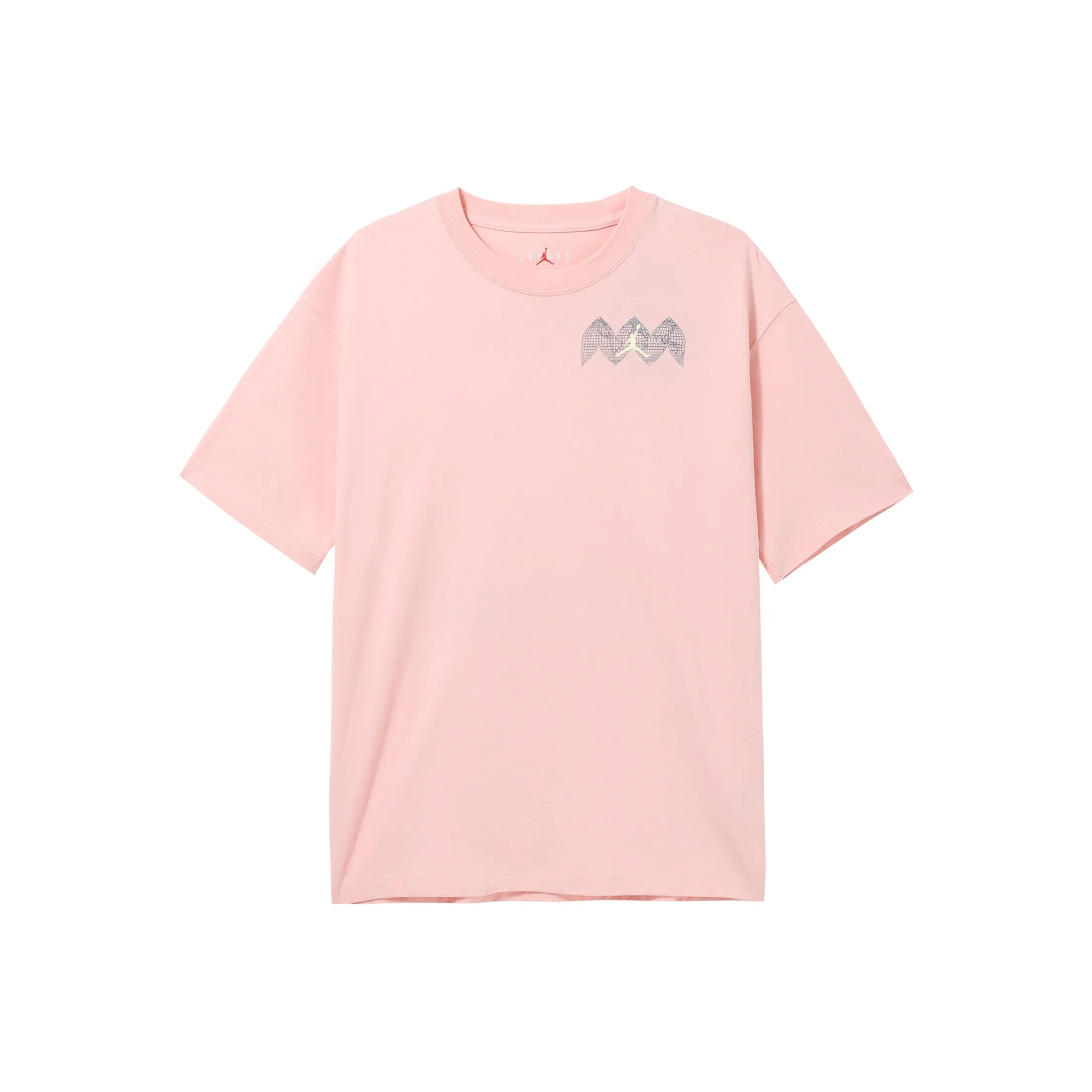 Jordan Drop Shoulder Sleeve T Shirt Women's Orange Pink