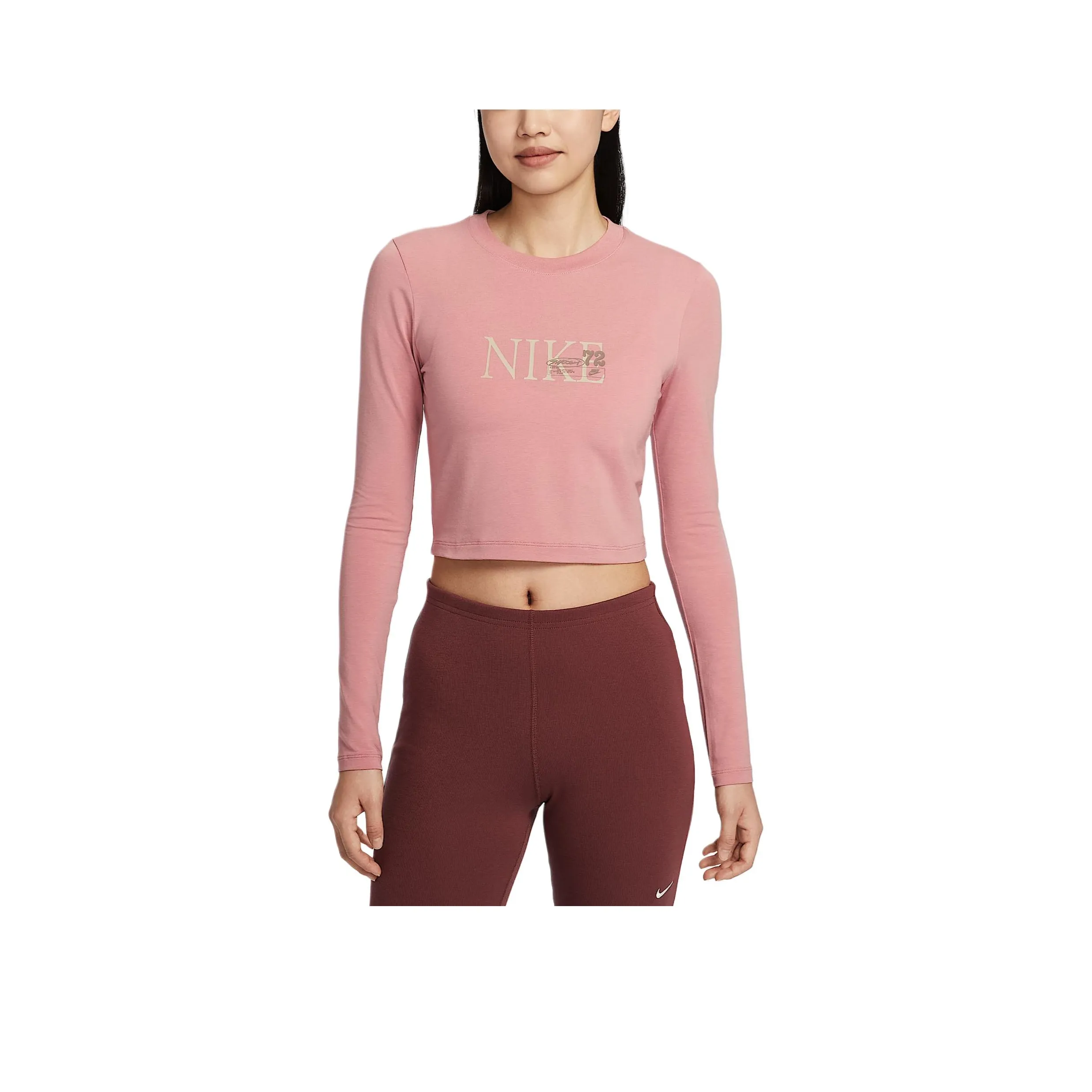 Nike Clothing Crop Tops Women's Stardust Red