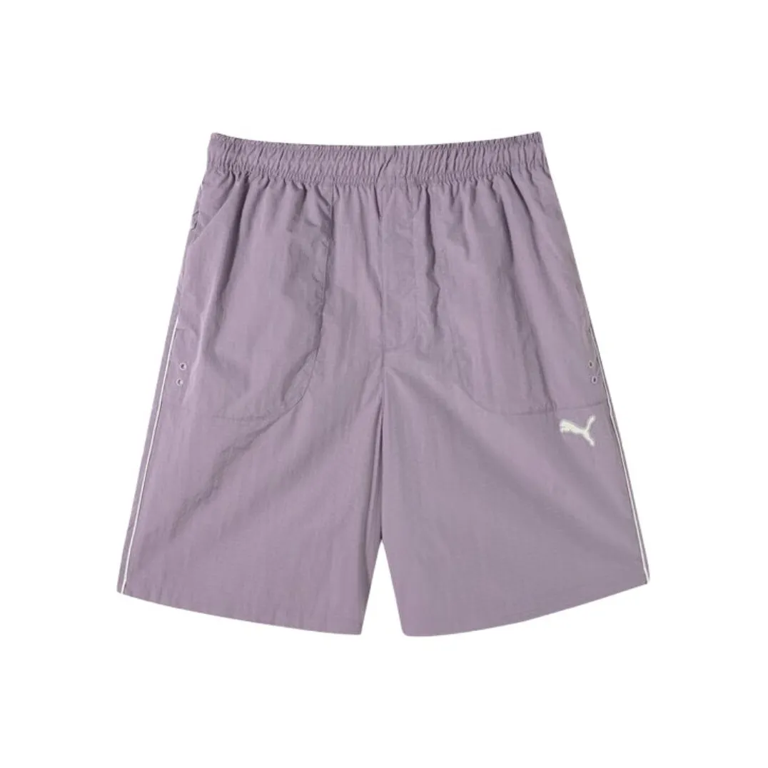 PUMA Повседневные шорты Мужские Светло-фиолетовые