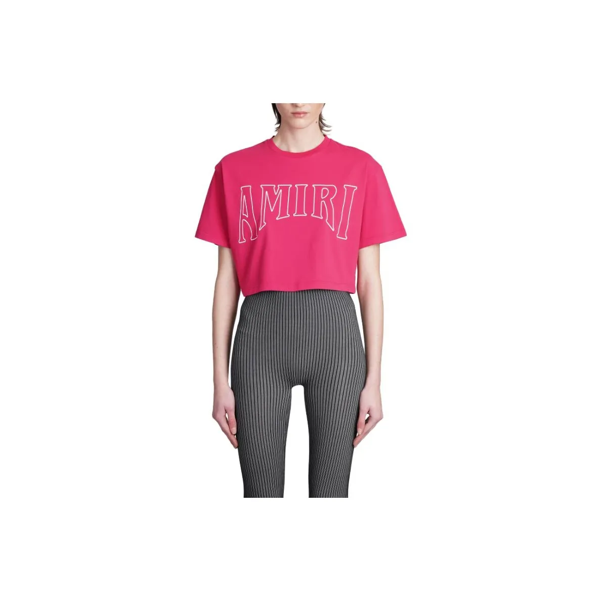 AMIRI Sun Cropped Tee 'Pink/Purple'