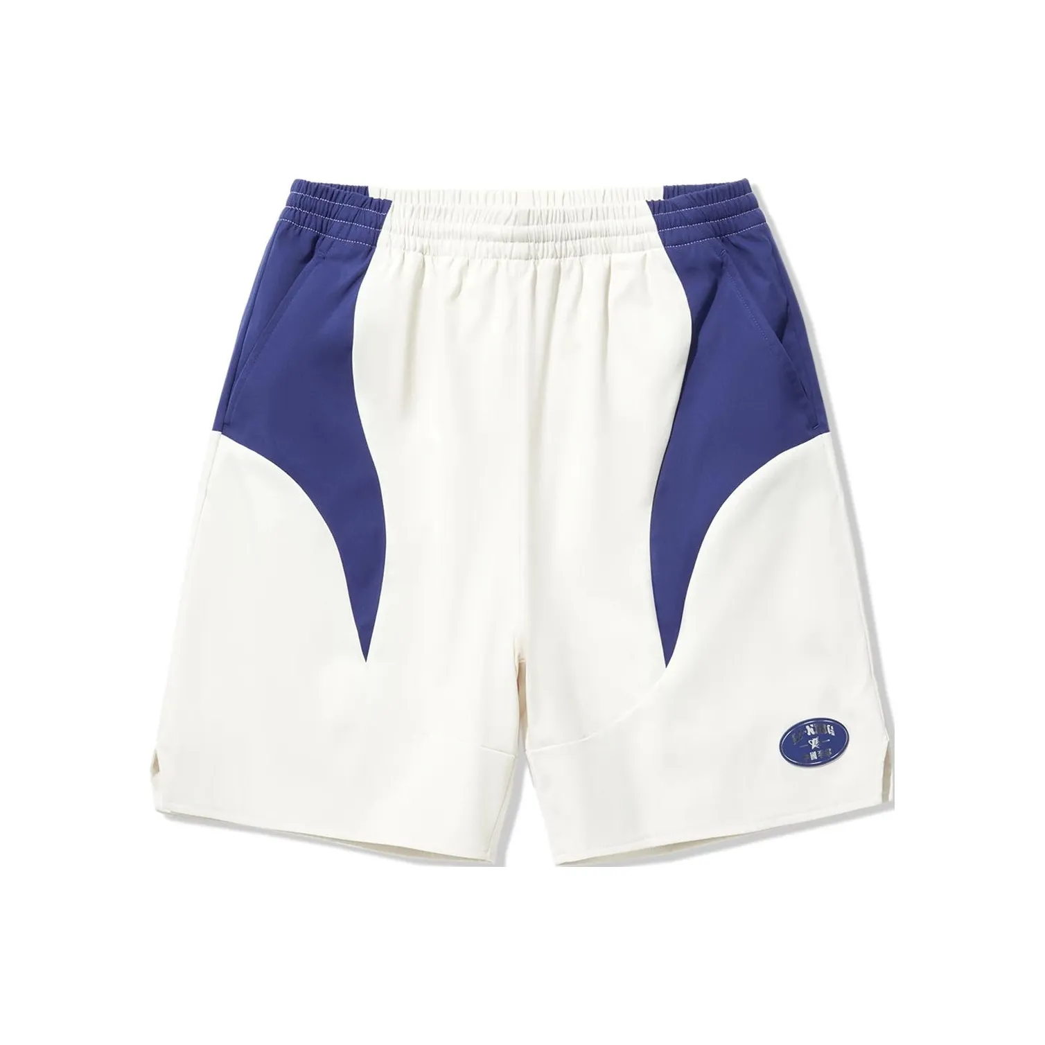 LiNing Sports Shorts Men's Ecru Shadow Purple Blue
