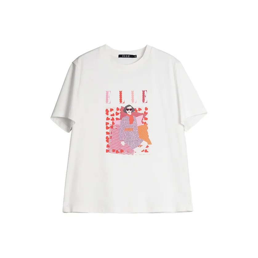 ELLE Белые Женские Футболки