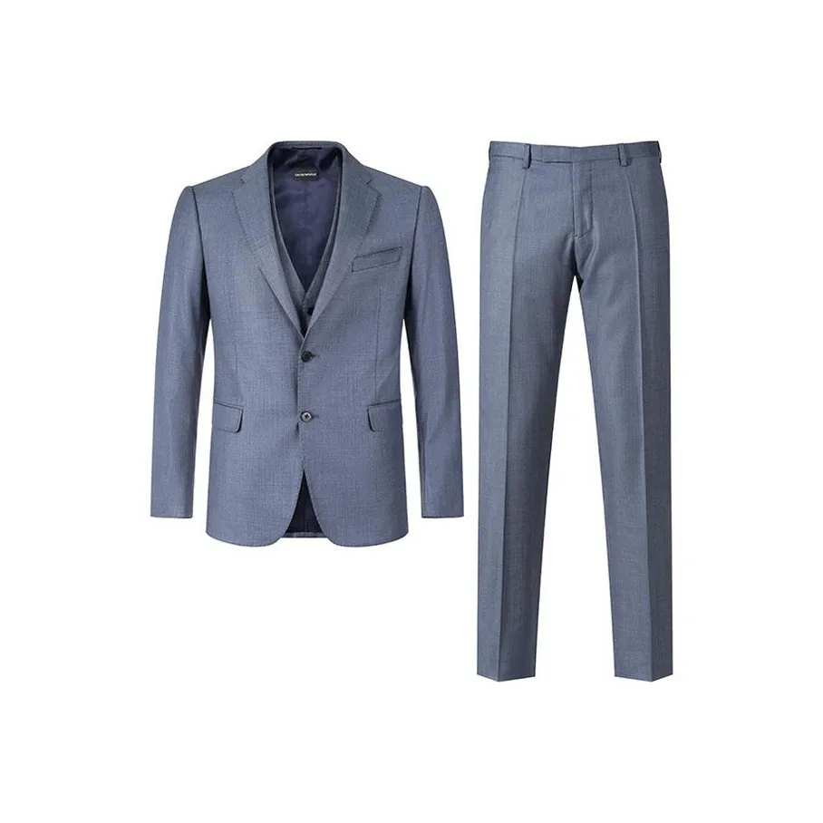 EMPORIO ARMANI SS24 Business Suit Men's Dark Blue