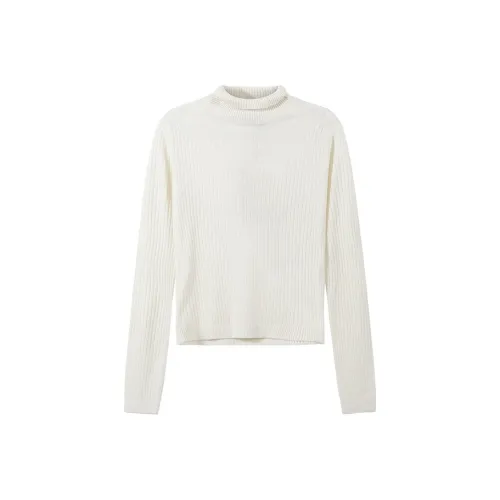 MaxMara Studio Молочный белый Женские Свитеры