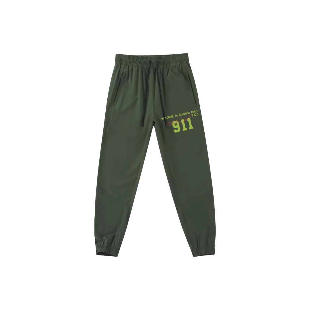 BKCXZICE Осенний Свободный крой Роскошная уличная мода Быстросохнущие BASKETBALL SWEATPANTS Тренировочные Фитнес Штаны с манжетами Мужские