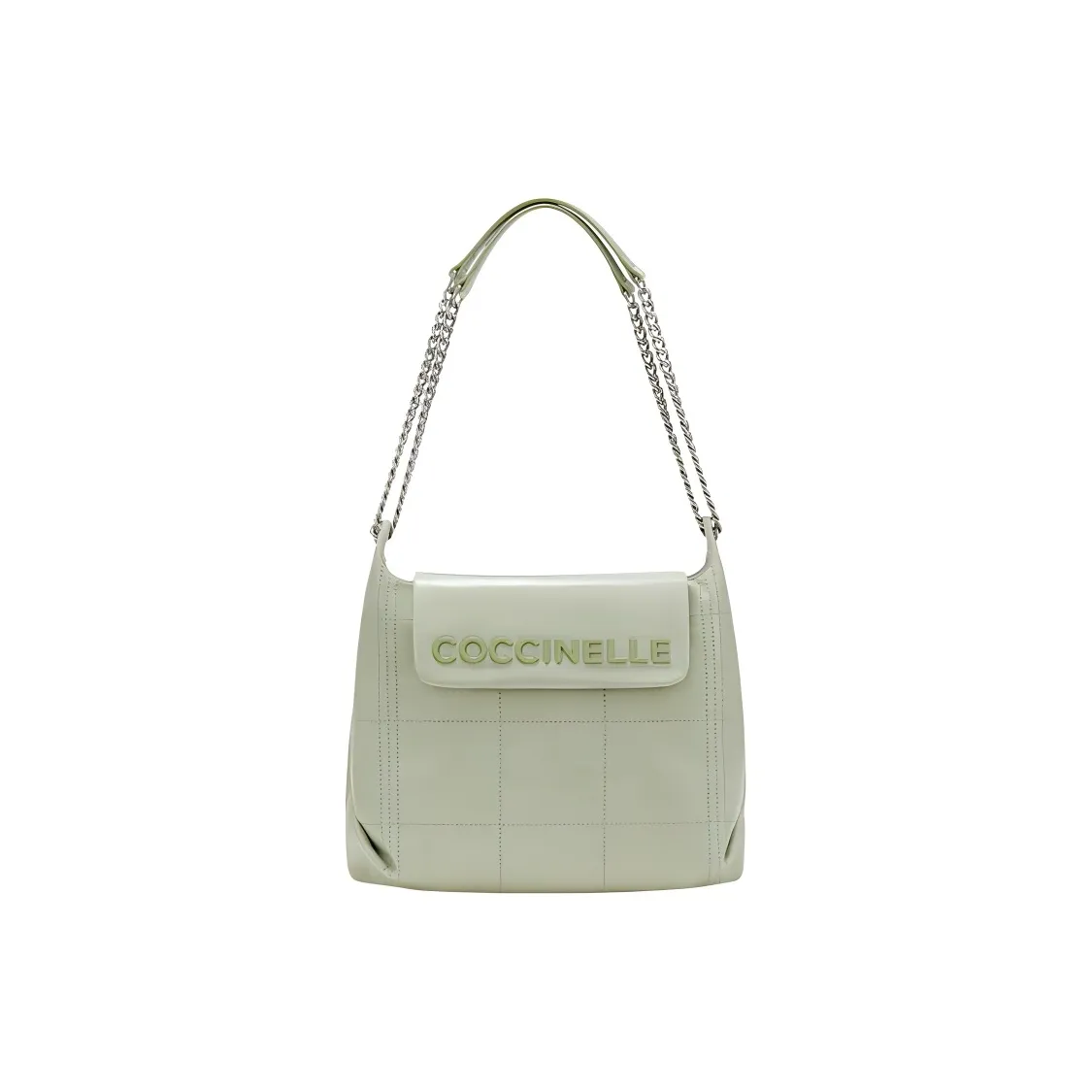 COCCINELLE Сумка-хобо из коровьей кожи сумка сумка через плечо большая женская цвет селадоновый зеленый