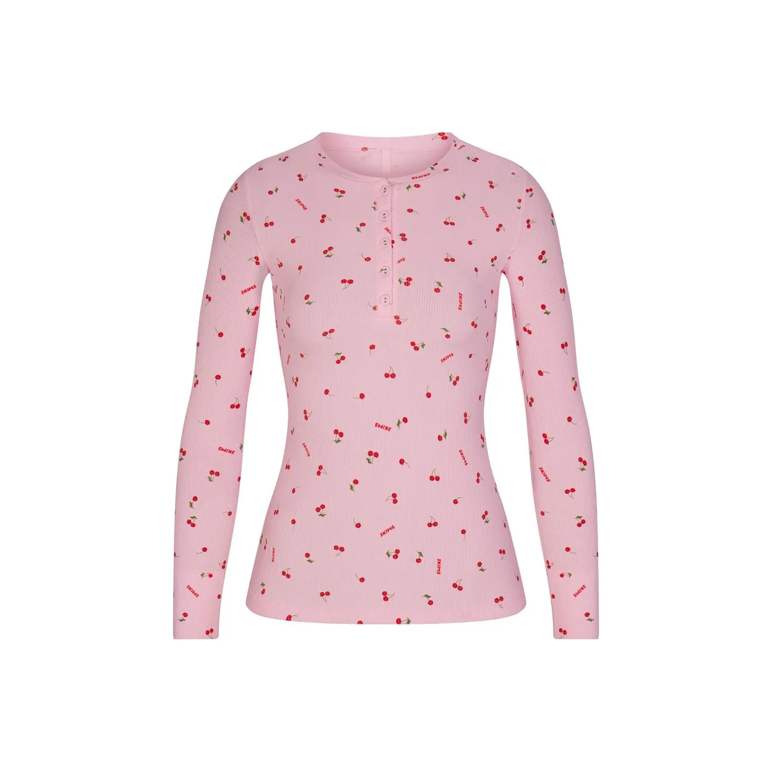 SKIMS Valentine's Day Collection T Shirt Women's CHERRY BLOSSOM PRINT/Cherry Blossom Color