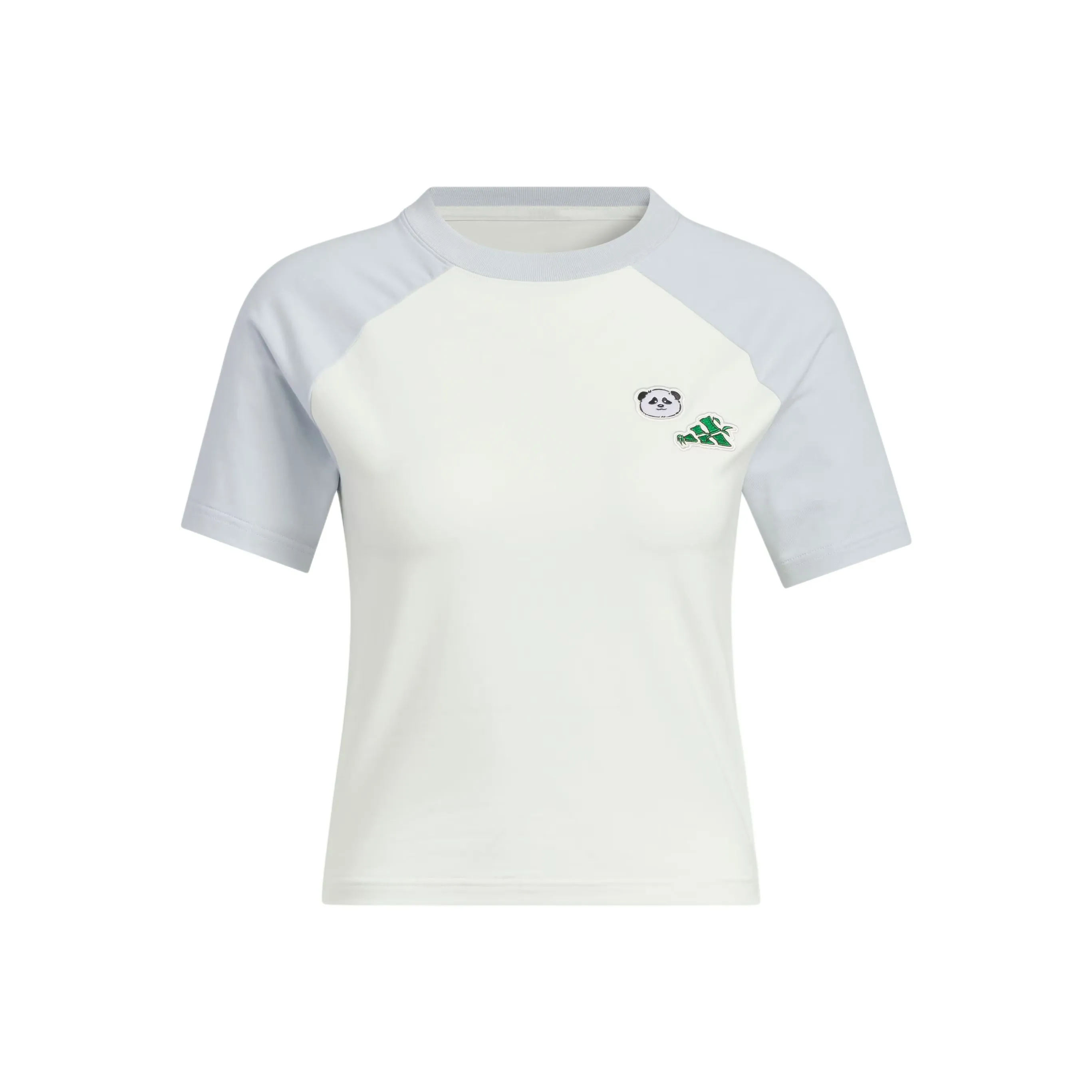 Adidas T-Shirt Женская Нефрит Белый Светло-Синий