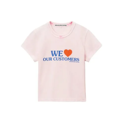 alexander wang Розовые Женские Футболки