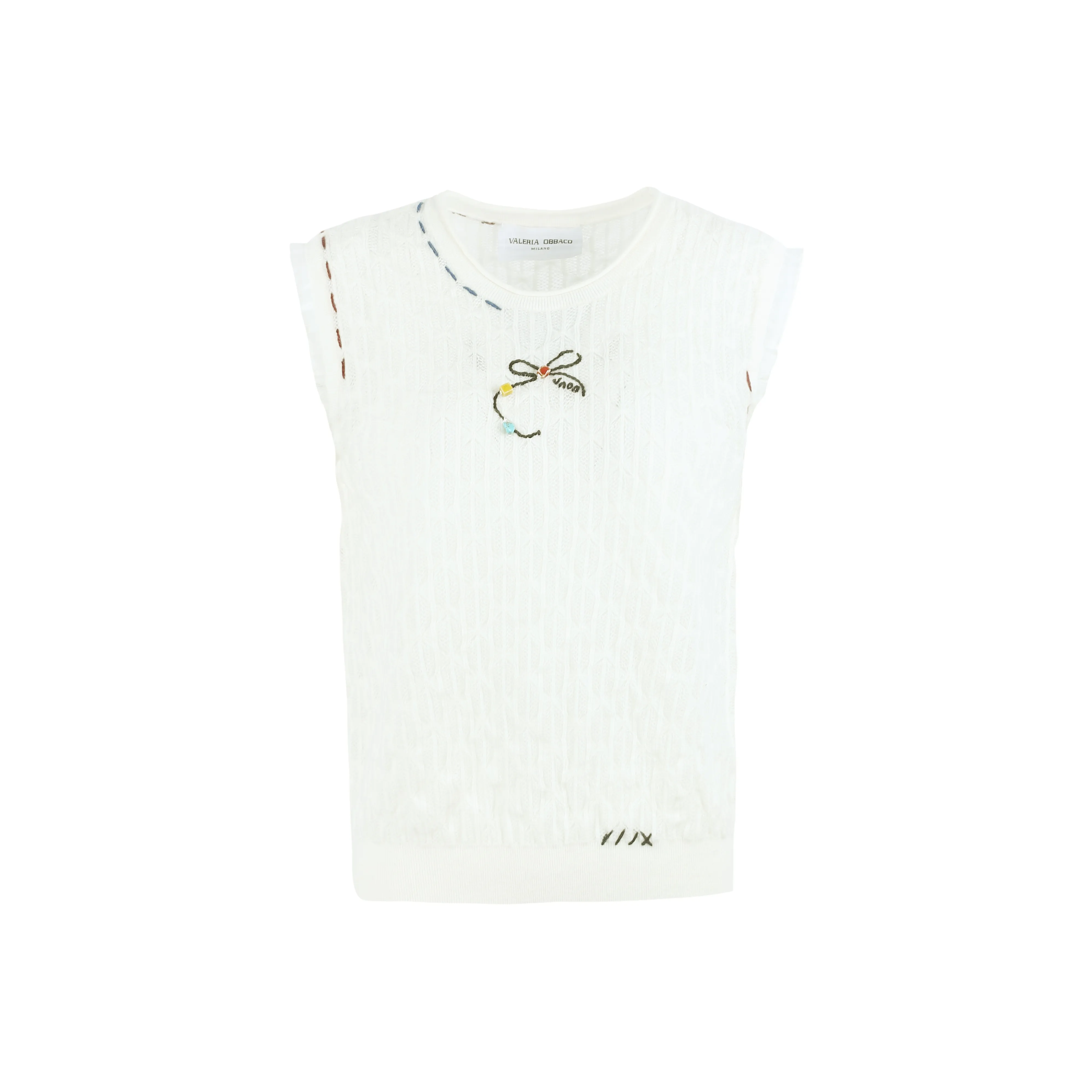 Valeria Obbaco Майка Женская Белая